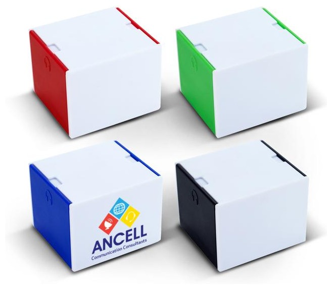 Custom Printed Promotional 3-in-1 Desk Cube NZ - Custom Gear