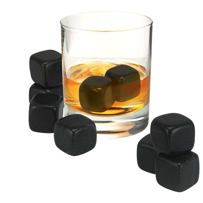 Custom Printed Promotional Whisky Rocks Set With Velvet Pouch Magnetic ...