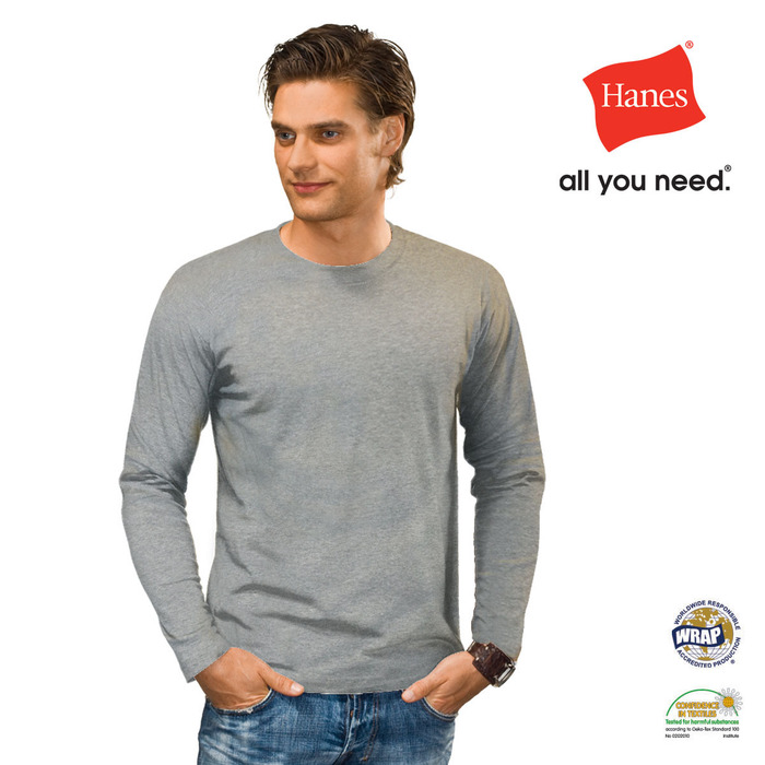 Hanes  Men'S Heavyweight Long Sleeve T