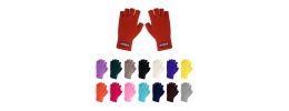 Kids Plain Knitted Fingerless Gloves with Woven Label