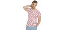Miles Men's Round Neck Striped T-shirt