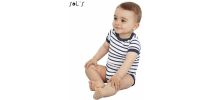 Miles Baby Striped Bodysuit