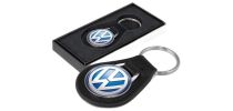 Baron Round Leather Key Ring