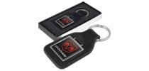 Baron Square Leather Key Ring