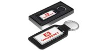 Baron Rectangular Leather Key Ring