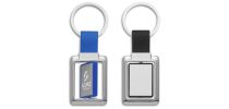 Rectangle Metal Spinner Key Ring