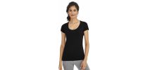Must Women's Round Neck Sheer Jersey T-shirt