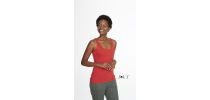 St Germain Women's Slub Racer Back Tank Top