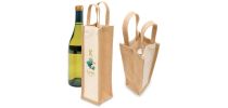 Eco Jute 1 Bottle Wine Bag