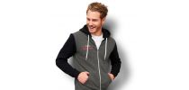 SOLS Silver Unisex Zipped Sweatshirt
