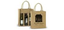 Serena Jute Triple Wine Carrier