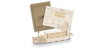 BRANDCRAFT Cargo Ship Wooden Model