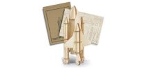 BRANDCRAFT Rocket Ship Wooden Model