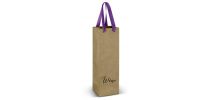 Wine Ribbon Handle Paper Bag