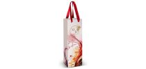 Wine Ribbon Handle Paper Bag - Full Colour