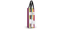 Champagne Ribbon Handle Paper Bag - Full Colour