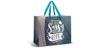 Large Ribbon Handle Paper Bag - Full Colour
