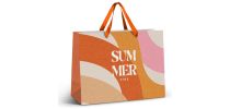 Extra Large Ribbon Handle Paper Bag - Full Colour