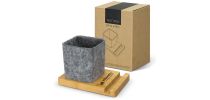 Bamboo Phone Stand Desk Caddy