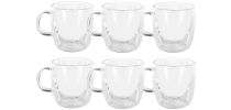 Caffe Manico Double Wall Glasses Set of 6 - 250ml AVANTI