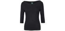 Ladies 3/4 Sleeve Boat Neck Tee