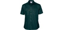Cotton Drill Work Shirt - Short Sleeve