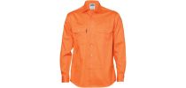 Cotton Drill Work Shirt - Long Sleeve