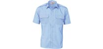 Epaulette Polyester/Cotton Work Shirt - Short Sleeve