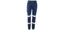 Ladies Double Hoops Taped Cargo Pants