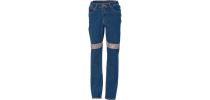 Ladies Taped Denim Stretch Jeans CSR R/Tape
