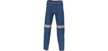 Taped Denim Stretch Jeans