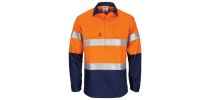 DNC Patron Saint Flame Retardant 2 Tone Closed Front Cotton Shirt with 3M F/R Tape - L/S