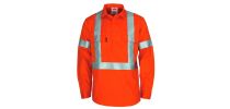 DNC Patron Saint Flame Retardant Arc Rated Closed Front Shirt With "X" Back LOXY F/R R/Tape - L/S