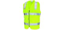 Day/Night Side Panel Safety Vest with Generic R/Tape