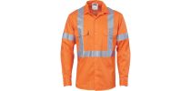 HiViS D/N Cotton Shirt X Back CSR T Long Sleeve