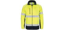 HiVis 2 Tone full zip fleecy sweat shirt CSR R/Tape