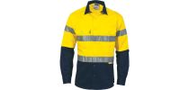 HiVis Two Tone Drill Shirts With 3M8906 R/Tape Long Sleeve