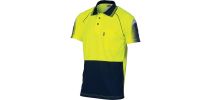 HiVis Cool-Breathe Sublimated Piping Polo - Short Sleeve