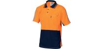 HiVis Cool-Breathe Stripe Polo - Short Sleeve