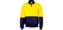 HiVis Two Tone Cott on Bomber Jacket