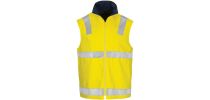 HiVis Cotton Drill Reversible Vest with Generic R/Tape