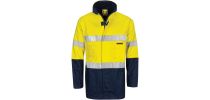 HiVis Cotton Drill "2 in 1" Jacket with Generic Reflective R/Tape
