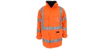 HiVis "X" Back "6 in 1" Rain Jacket Biomotion Tape