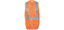 Day/Night Cross Back Safety Vests with Tail