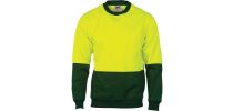HiVis Two Tone Fleecy Sweat Shirt (Sloppy Joe) Crew-Neck