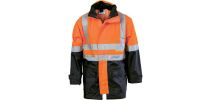HiVis Two Tone Breathable Rain Jacket with 3M R/ Tape