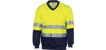 Hivis Two Tone Sweatshirt (Sloppy Joe) With Generic R/Tape V-Neck