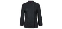 Ladies Long Sleeve Snap Button Chef Jacket