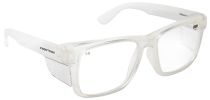 Safety Glasses Frontside Clear Lens With Clear Frame