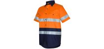 Hi Vis (D+N) Short Sleeve Work Shirt